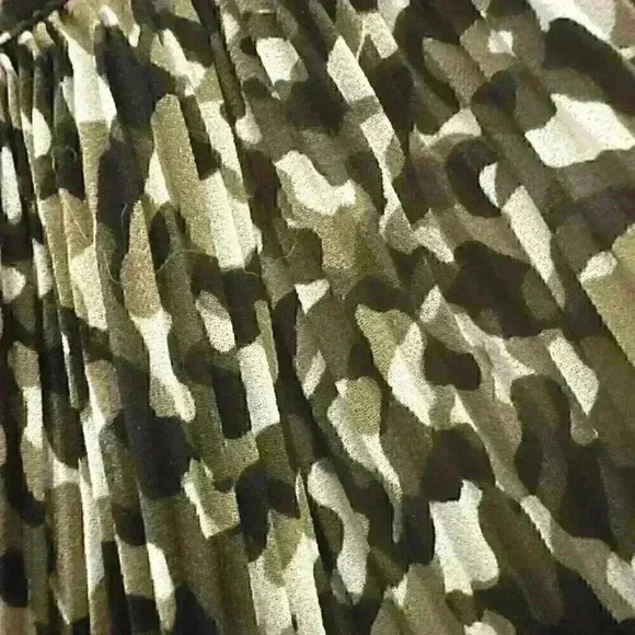 Michael Kors Women's Pleated Camouflage Print Dress XSmall - Picture 5 of 8